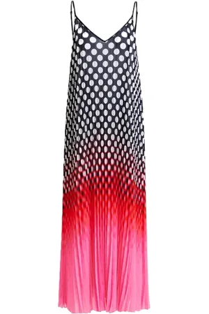 Essentiel Antwerp Sukienki, Kobieta, Różowy, XS, Sukienka Hyacinth w Groszki