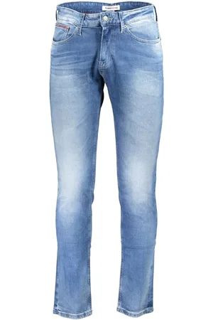 Tommy Hilfiger Jeansy, Mężczyzna, Niebieski, W28 L32, Bawełna, Niebieskie Slim Scanton Męskie Jeansyy