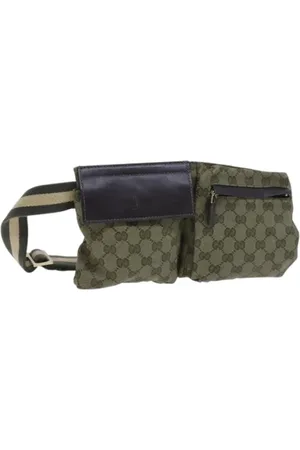 Gucci Pre-owned, Kobieta, Beżowy, ONE SIZE, Skóra, Pre-owned Canvas crossbody-bags