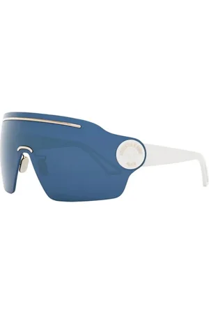Dior Akcesoria, Kobieta, Niebieski, ONE SIZE, Białe okulary przeciwsłoneczne seria Cd 40120U