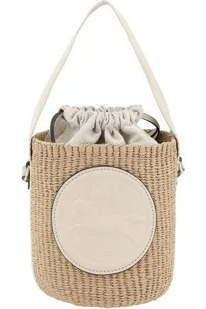 Chloé Torebki, Kobieta, Beżowy, ONE SIZE, Torba wiaderko z medalem konia