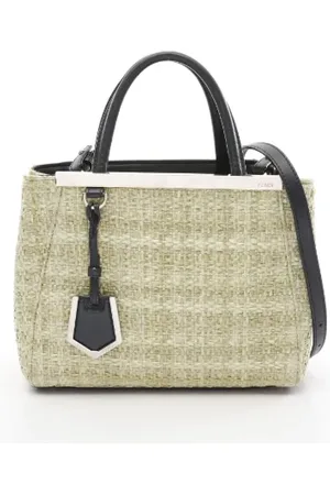 Fendi Pre-owned, Kobieta, Zielony, ONE SIZE, Skóra, Pre-owned Fabric handbags