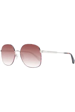 Ted Baker Akcesoria, Kobieta, brązowy, ONE SIZE, Brązowe Okulary Przeciwsłoneczne Damskie Kwadratowe Gradient