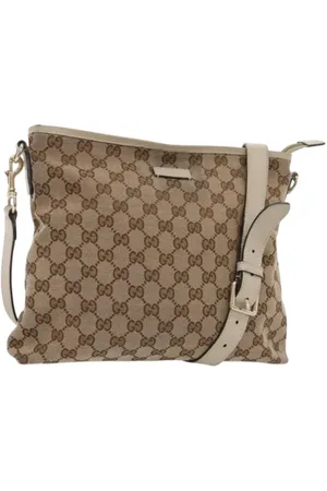 Gucci Pre-owned, Kobieta, Beżowy, ONE SIZE, Skóra, Pre-owned Canvas gucci-bags