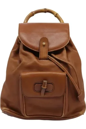 Gucci Pre-owned, Kobieta, brązowy, ONE SIZE, Skóra, Pre-owned Leather backpacks