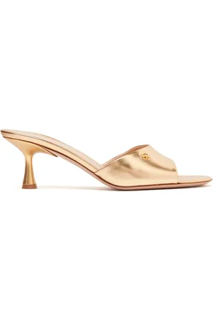 Gianvito Rossi Buty, Kobieta, Żółty, 37 1/2 EU, Eleganckie Mules z Skóry