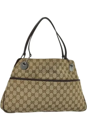 Gucci Pre-owned, Kobieta, Beżowy, ONE SIZE, Skóra, Pre-owned Canvas gucci-bags