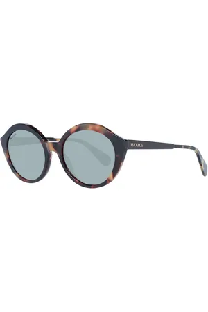 Max&Co. Akcesoria, Kobieta, brązowy, ONE SIZE, Brązowe Okulary Przeciwsłoneczne Damskie Styl Okrągły
