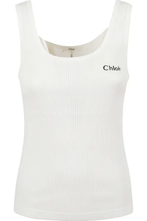 Chloé Koszulki, Kobieta, Biały, XS, Biała Bluzka z Detalem Jh 12
