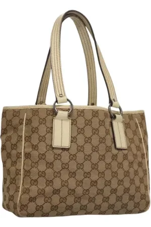 Gucci Pre-owned, Kobieta, Beżowy, ONE SIZE, Skóra, Pre-owned Canvas gucci-bags