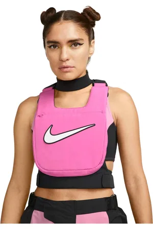 Nike Koszulki, Kobieta, Różowy, L, Poliester, Ambush NRG Różowa Kamizelka Styl Futurystyczny