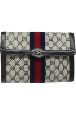 Gucci Pre-owned, Kobieta, Niebieski, ONE SIZE, Skóra, Pre-owned Leather clutches
