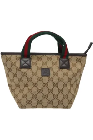 Gucci Pre-owned, Kobieta, Beżowy, ONE SIZE, Skóra, Pre-owned Canvas gucci-bags