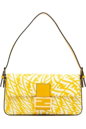 Fendi Pre-owned, Kobieta, Żółty, ONE SIZE, Skóra, Pre-owned Fabric fendi-bags