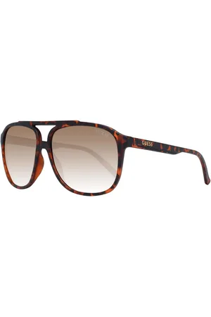 Guess Akcesoria, Mężczyzna, brązowy, ONE SIZE, Brzowe Okulary Aviator dla Mczyzn