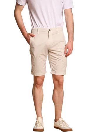 Masons Szorty, Mężczyzna, Biały, 3XL, Bawełna, Męskie Bermudy w kroju marchewki