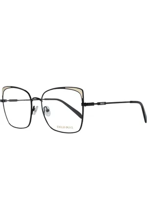 Emilio Pucci Akcesoria, Kobieta, Czarny, ONE SIZE, Czarne Okulary Optyczne Damskie