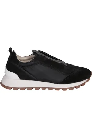 Brunello Cucinelli Buty, Kobieta, Czarny, 36 EU, Czarne Sneakersy Buty Damskie Aw 24