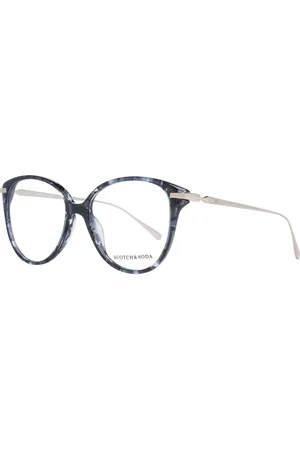 Scotch&Soda Akcesoria, Kobieta, Wielobarwność, ONE SIZE, Czarne Okulary Optyczne Damskie Styl Okrągły