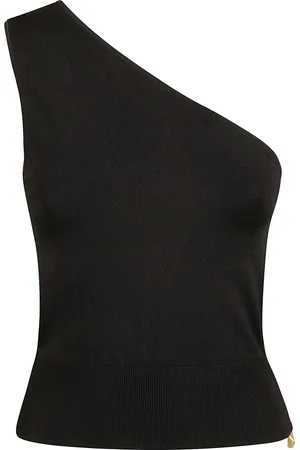 Patou Koszulki, Kobieta, Czarny, S, Jedno Ramie Sweter Top w Czarnym