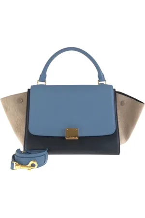 Céline Pre-owned, Kobieta, Niebieski, ONE SIZE, Skóra, Pre-owned Skórzane torebki