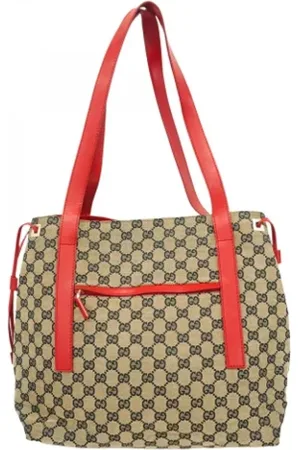 Gucci Pre-owned, Kobieta, Beżowy, ONE SIZE, Pre-owned Canvas gucci-bags