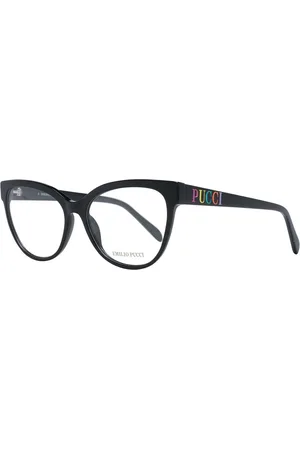 Emilio Pucci Akcesoria, Kobieta, Czarny, ONE SIZE, Czarne Okulary Optyczne Damskie Styl Motyla