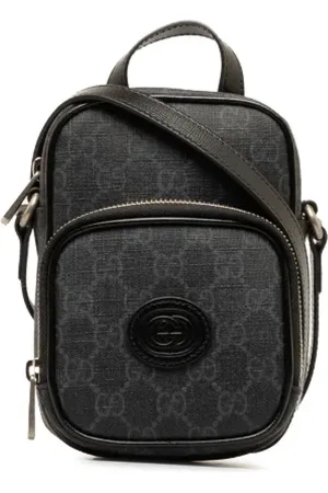 Gucci Pre-owned, Kobieta, Czarny, ONE SIZE, Skóra, Pre-owned Canvas crossbody-bags