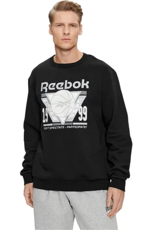 Reebok Bluzy, Mężczyzna, Czarny, L, Koszulka Basketball Regular Fit