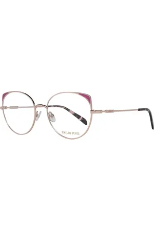 Emilio Pucci Akcesoria, Kobieta, Różowy, ONE SIZE, Rose Gold Okulary Optyczne Damskie