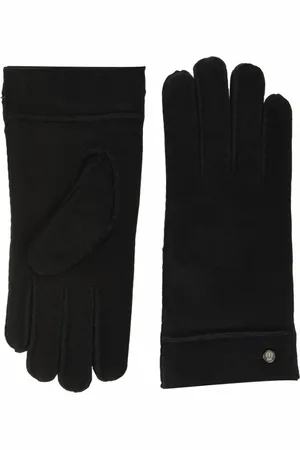 ROECKL Akcesoria, unisex, Czarny, 8 IN, Czarne Rękawiczki Damskie, Ponadczasowy Design