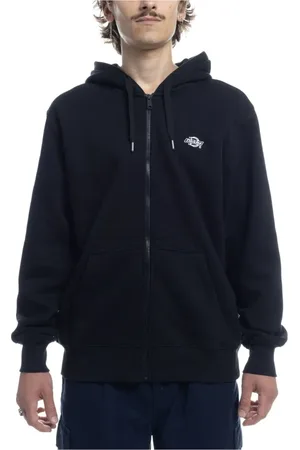 Dickies Bluzy, Mężczyzna, Czarny, M, Bawełna, Bluza Summerdale Full-Zip Czarna