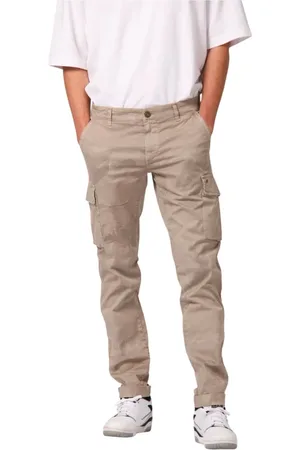 Masons Spodnie, Mężczyzna, Beżowy, 2XL, Bawełna, Spodnie Cargo w kamuflażu Extra-Slim Fit