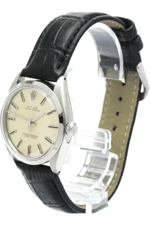 Rolex Pre-owned, Mężczyzna, Szary, ONE SIZE, Skóra, Pre-owned Stainless Steel watches