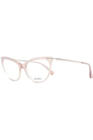Max Mara Akcesoria, Kobieta, Beżowy, ONE SIZE, Beżowe okulary optyczne Cat Eye