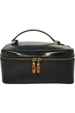 Gucci Pre-owned, Kobieta, Czarny, ONE SIZE, Skóra, Pre-owned Skórzane torebki