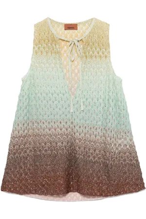 Missoni Koszulki, Kobieta, Wielobarwność, S, Wielokolorowy Top Elegancki Styl