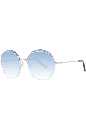 Bally Akcesoria, Kobieta, Różowy, ONE SIZE, Okulary przeciwsłoneczne damskie w kolorze różowego złota, okrągłe, niebieskie
