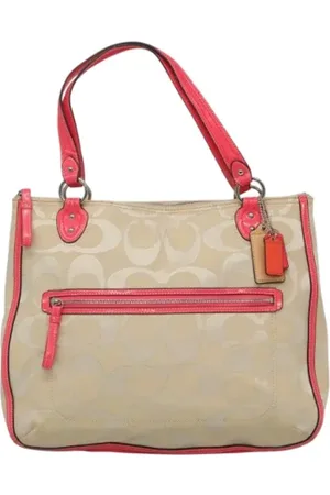 Coach Pre-owned, Kobieta, Beżowy, ONE SIZE, Pre-owned Canvas handbags