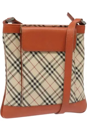 Burberry Pre-owned, Kobieta, Beżowy, ONE SIZE, Skóra, Pre-owned Canvas shoulder-bags