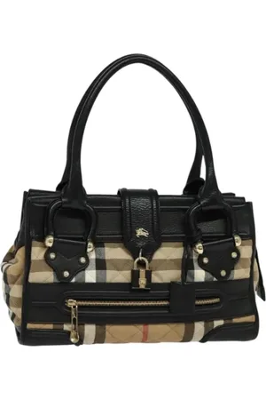 Burberry Pre-owned, Kobieta, Beżowy, ONE SIZE, Skóra, Pre-owned Canvas handbags