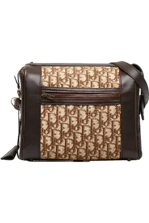 Dior Pre-owned, Kobieta, Beżowy, ONE SIZE, Skóra, Pre-owned Canvas shoulder-bags