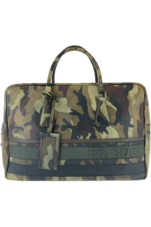 Prada Pre-owned, Kobieta, Zielony, ONE SIZE, Skóra, Pre-owned Leather briefcases