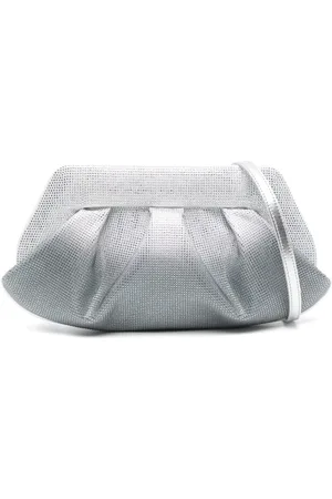 THEMOIRÈ Torebki, Kobieta, Szary, ONE SIZE, Srebrny Upcycled Crossbody Bag