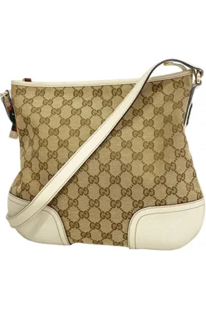 Gucci Pre-owned, Kobieta, Beżowy, ONE SIZE, Pre-owned Canvas gucci-bags