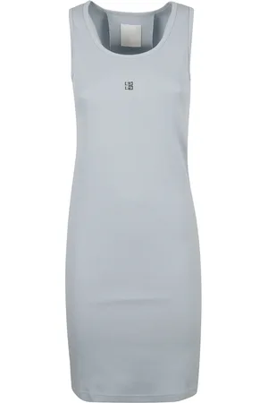 Givenchy Sukienki, Kobieta, Niebieski, M, Niebieska Tank Top Mini Sukienka