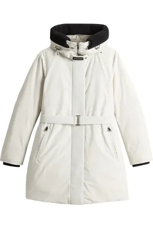 Woolrich Płaszcze, Kobieta, Beżowy, M, Poliester, Kurtka Arctic Parka