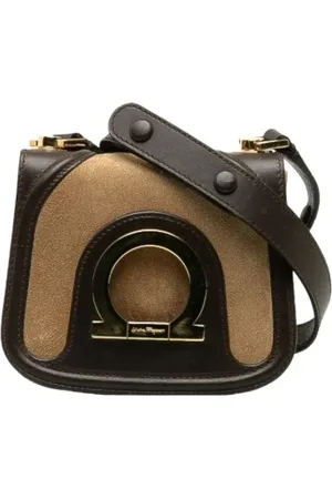 Salvatore Ferragamo Pre-owned, Kobieta, Beżowy, ONE SIZE, Skóra, Pre-owned Leather crossbody-bags