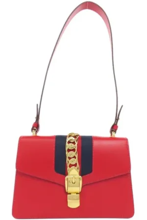 Gucci Pre-owned, Kobieta, Czerwony, ONE SIZE, Skóra, Pre-owned Leather gucci-bags