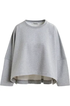 Essentiel Antwerp Bluzy, Kobieta, Szary, M, Bawełna, Oversize Bluza z Organicznej Bawełny